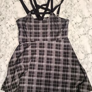 Plaid Pentagram Skater Dress